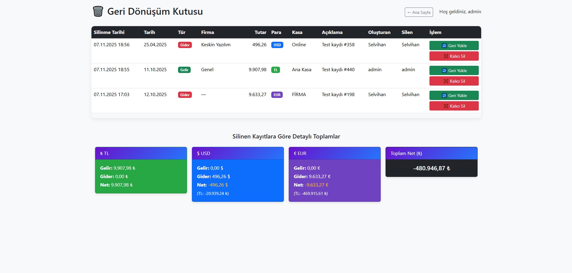 Geri Dönüşüm Kutusu